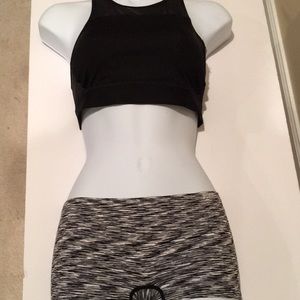 Racer mesh Sport Bra  and boy pantie set